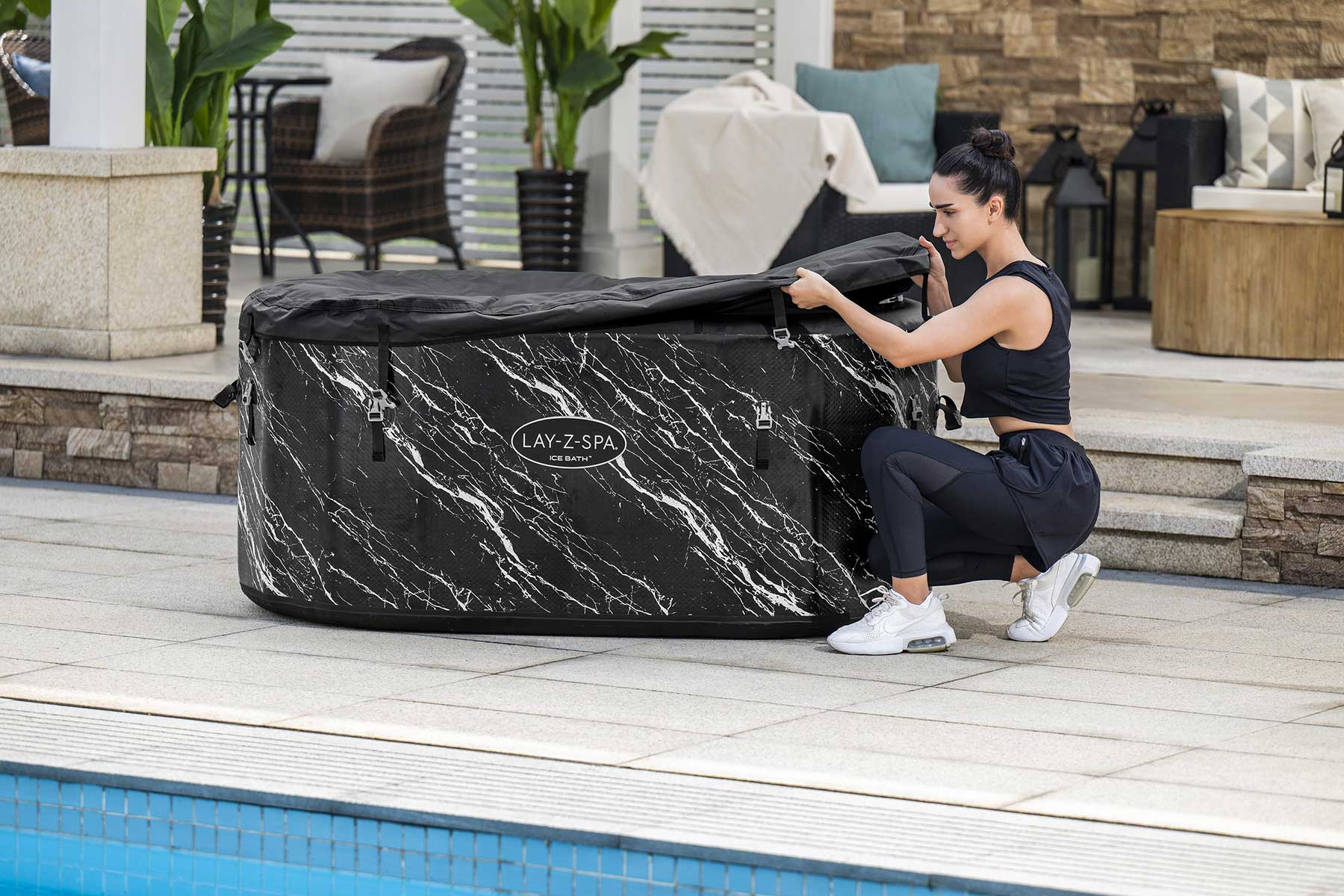 Glacial Dip™ Pro Ice Bath Cold Plunge Recovery Tub with Pump